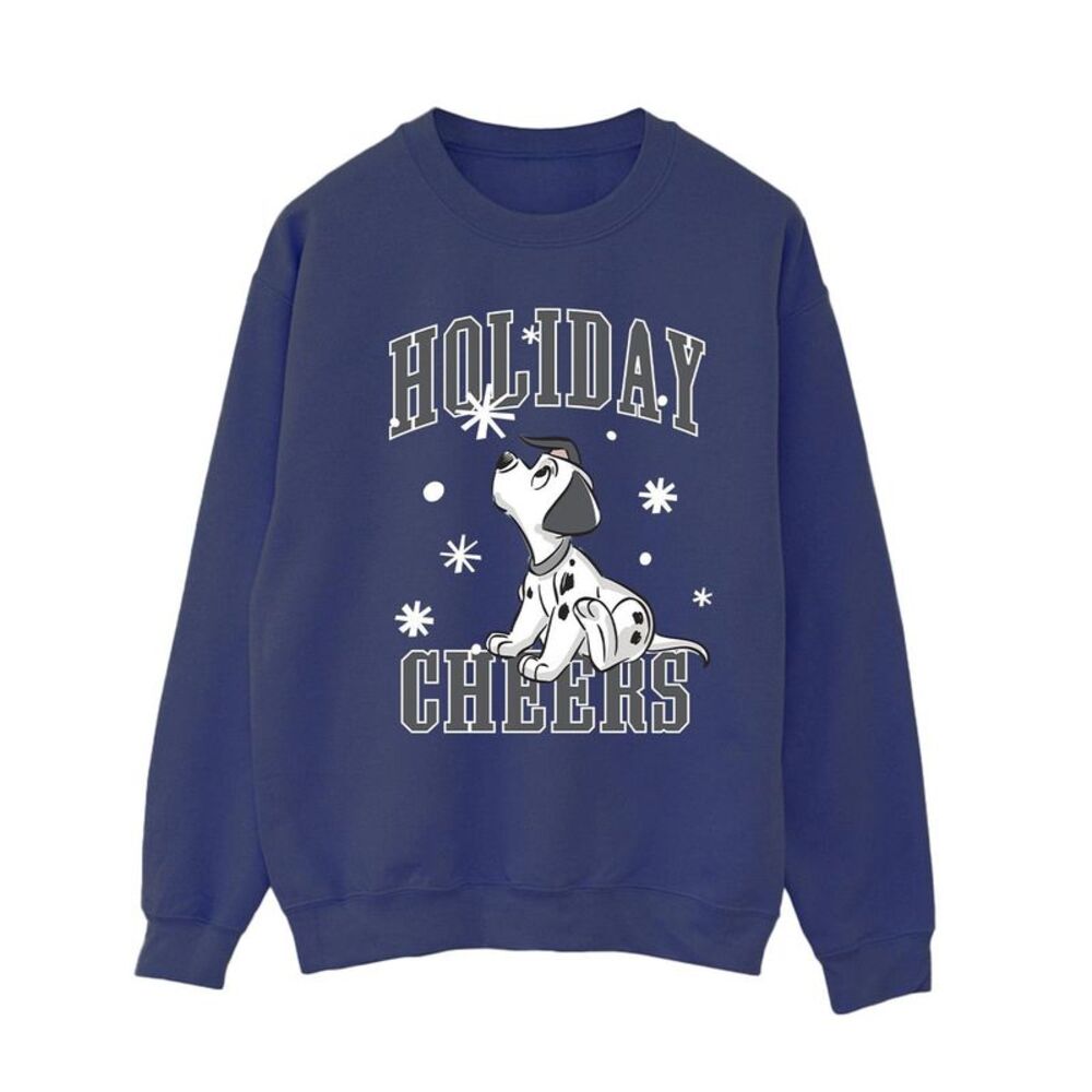101 Dalmatians Womens/Ladies Holiday Cheer Sweatshirt / Navy Blue
